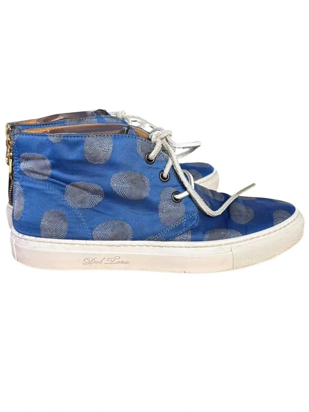 Del Toro Blue Polka Dot Chukka Sneakers - Men’s Sz 7/Women’s 9